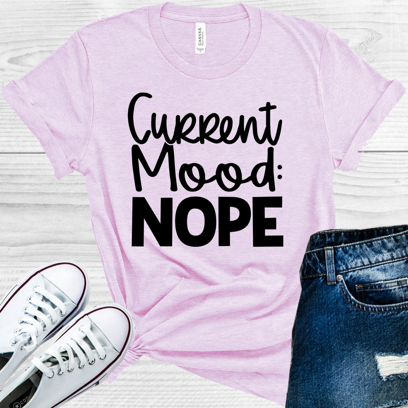 Current Mood: Nope Graphic Tee Graphic Tee