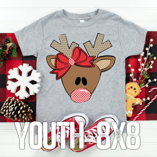 Girl Reindeer Graphic Tee Graphic Tee