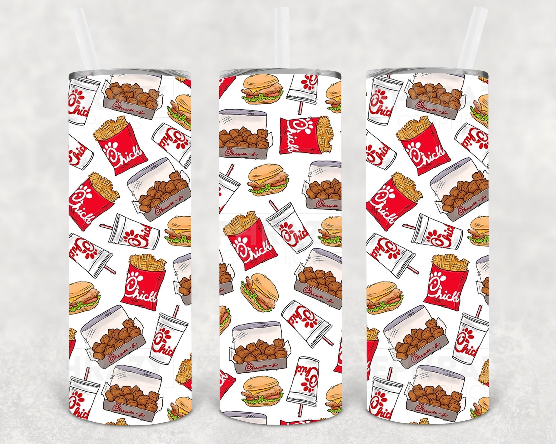 Lords Calories Dont Count Chick-Fil-A 20 Oz Skinny Tumbler