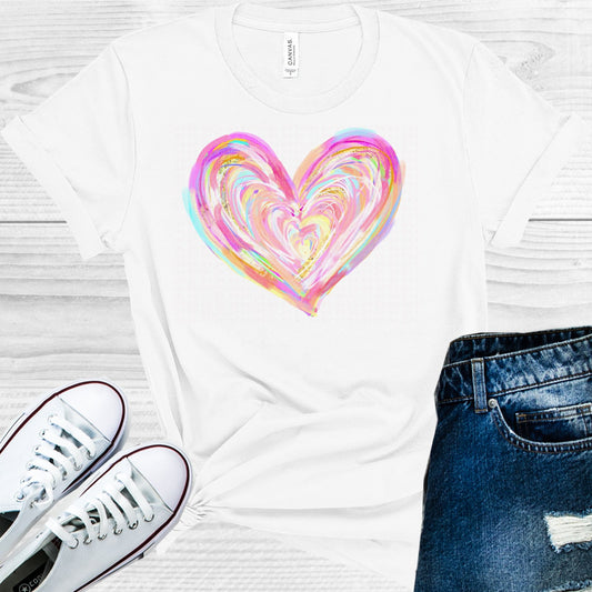 Watercolor Heart Graphic Tee Graphic Tee