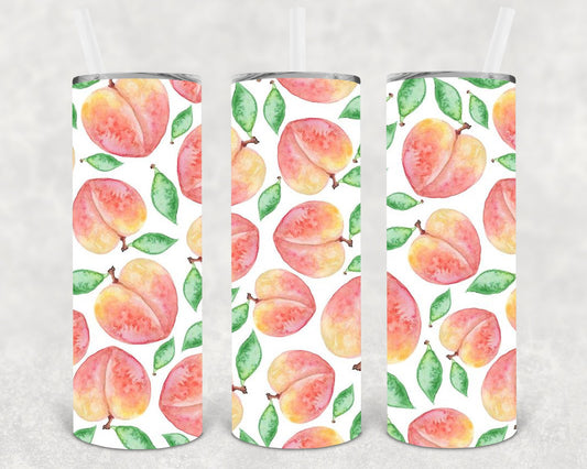 Just Peachy 20 Oz Skinny Tumbler