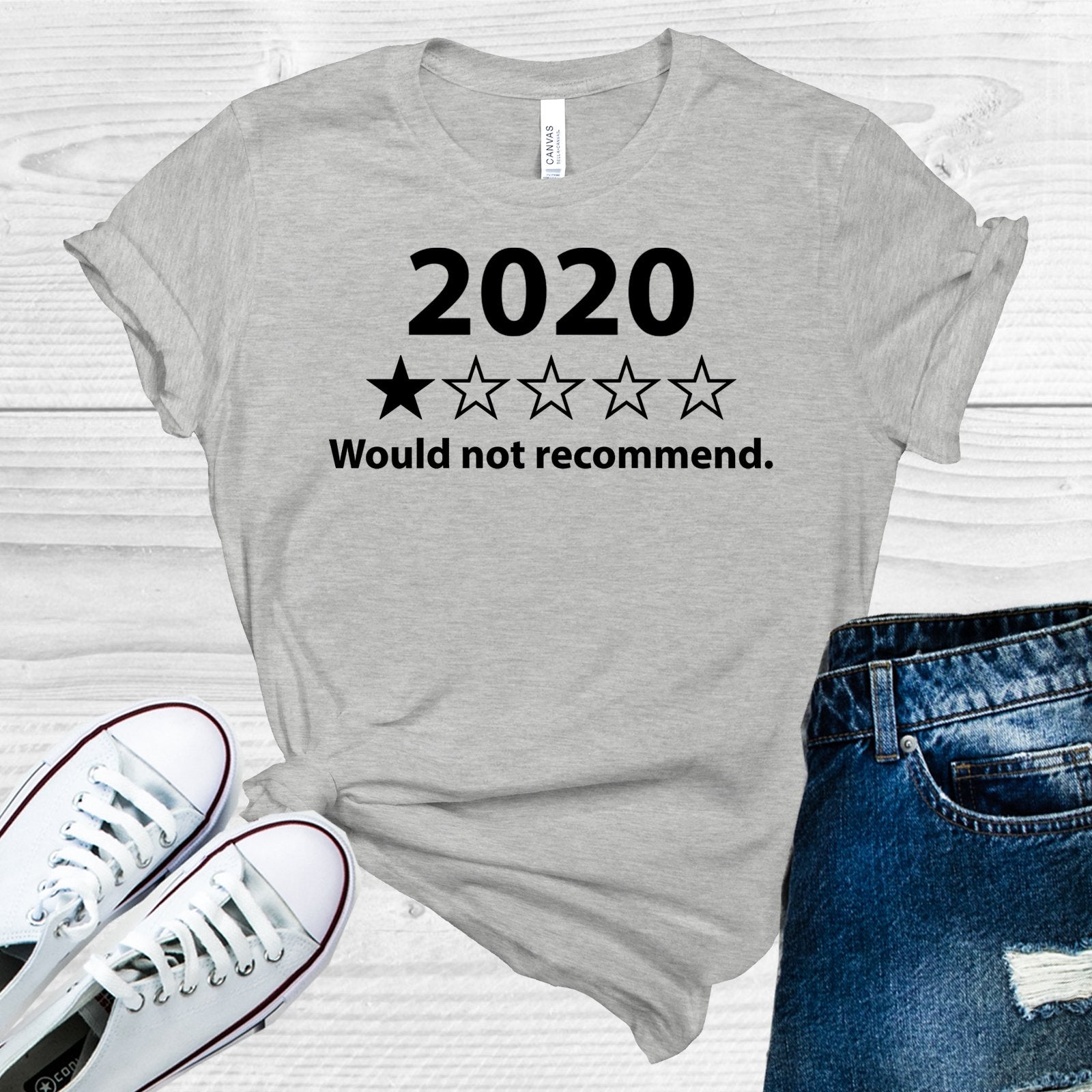 2020 1 Star Would Not Recommend Graphic Tee Graphic Tee