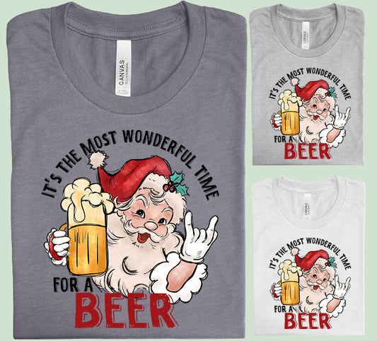 It's the Most Wonderful Time for a Beer Graphic Tee