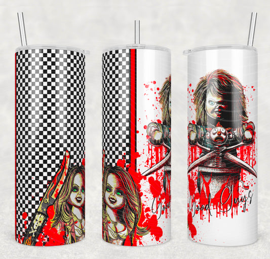 Chucky Slice and Dice 20 oz Skinny Tumbler