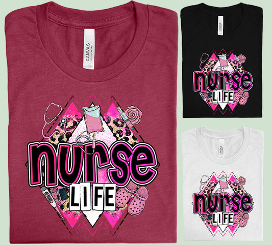 Nurse Life Graphic Tee