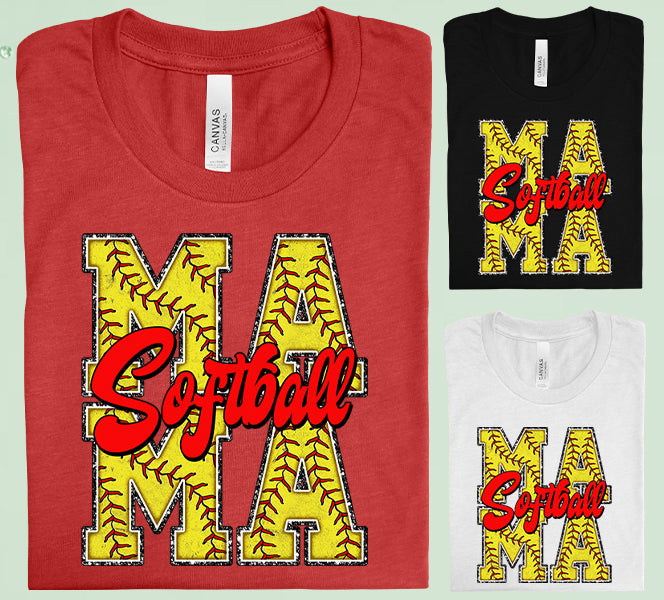 Softball Mama Graphic Tee Graphic Tee