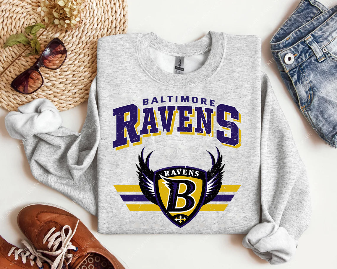 Vintage Team Ravens Graphic Tee
