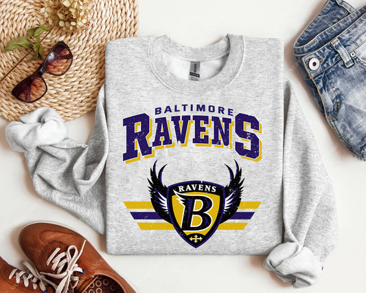 Vintage Team Ravens Graphic Tee