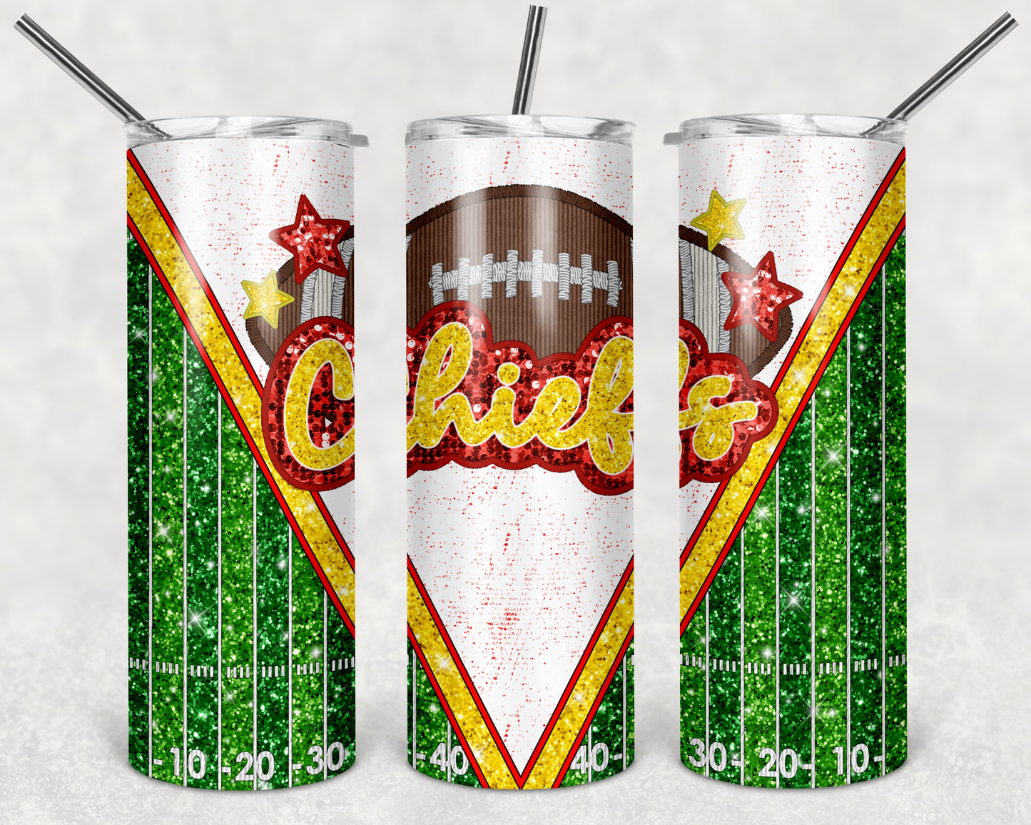Chiefs Football (Other teams available) 20 oz Skinny Tumbler