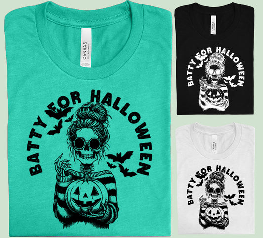 Batty for Halloween Graphic Tee