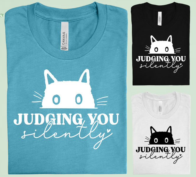 Judging You Silently Graphic Tee Graphic Tee