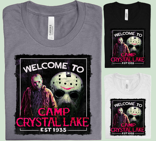 Welcome to Camp Crystal Lake Graphic Tee