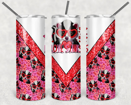 Love Stinks 20 oz Skinny Tumbler