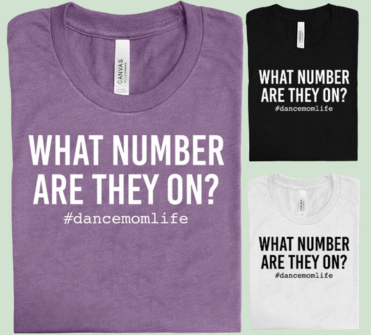 What Number Are They On Graphic Tee