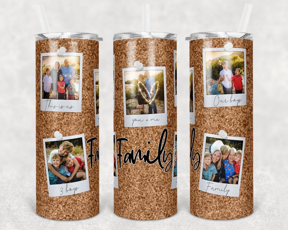 Photo Frame Family 20 Oz Skinny Tumbler