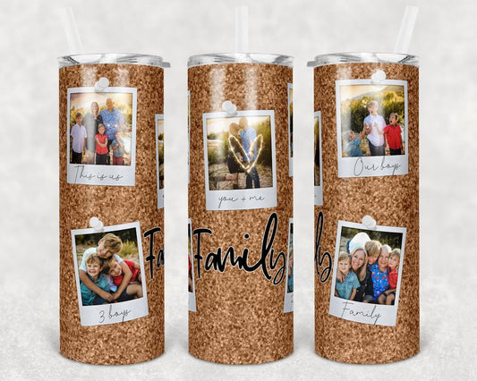Photo Frame Family 20 Oz Skinny Tumbler