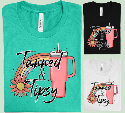 Tanned & Tipsy Graphic Tee