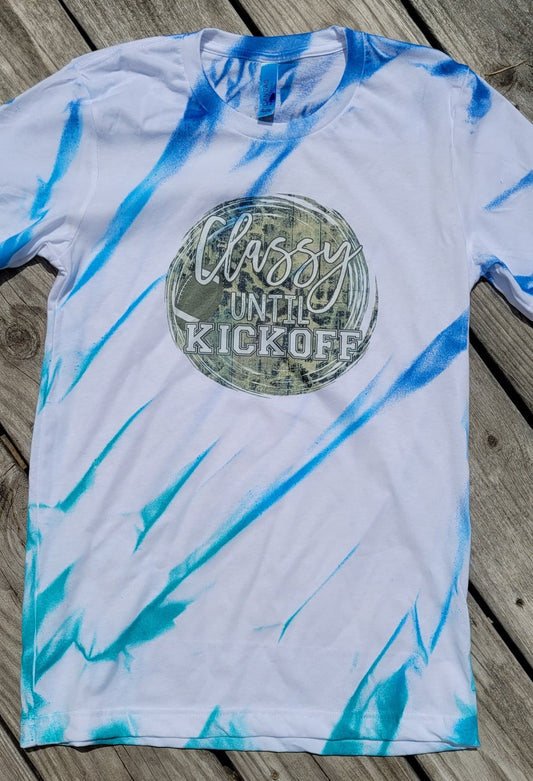 Classy Until Kickoff Hand Dyed Graphic Tee Graphic Tee