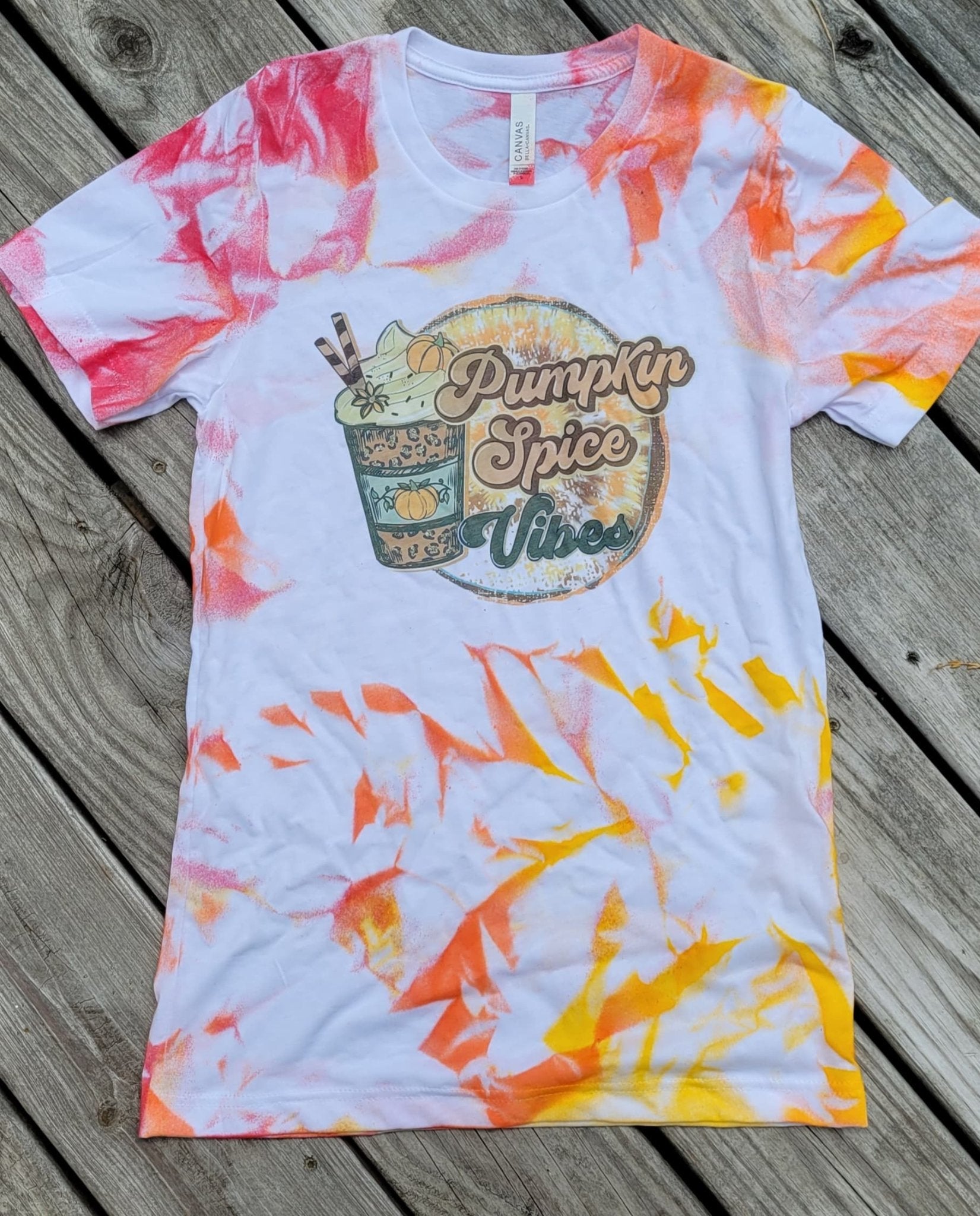 Pumpkin Spice Vibes Hand Dyed Graphic Tee Graphic Tee