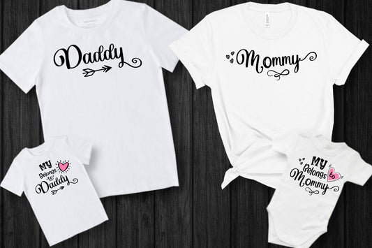 My Heart Belongs To Daddy Graphic Tee Graphic Tee