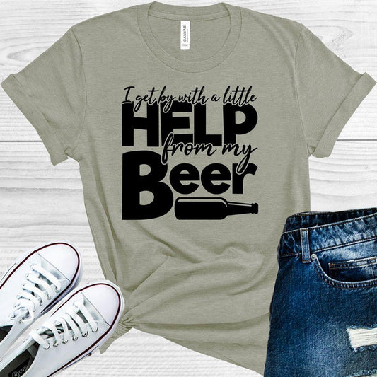 I Get By With A Little Help From My Beer Graphic Tee Graphic Tee