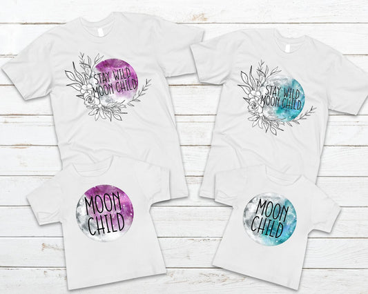 Moon Child (Blue) Graphic Tee Graphic Tee