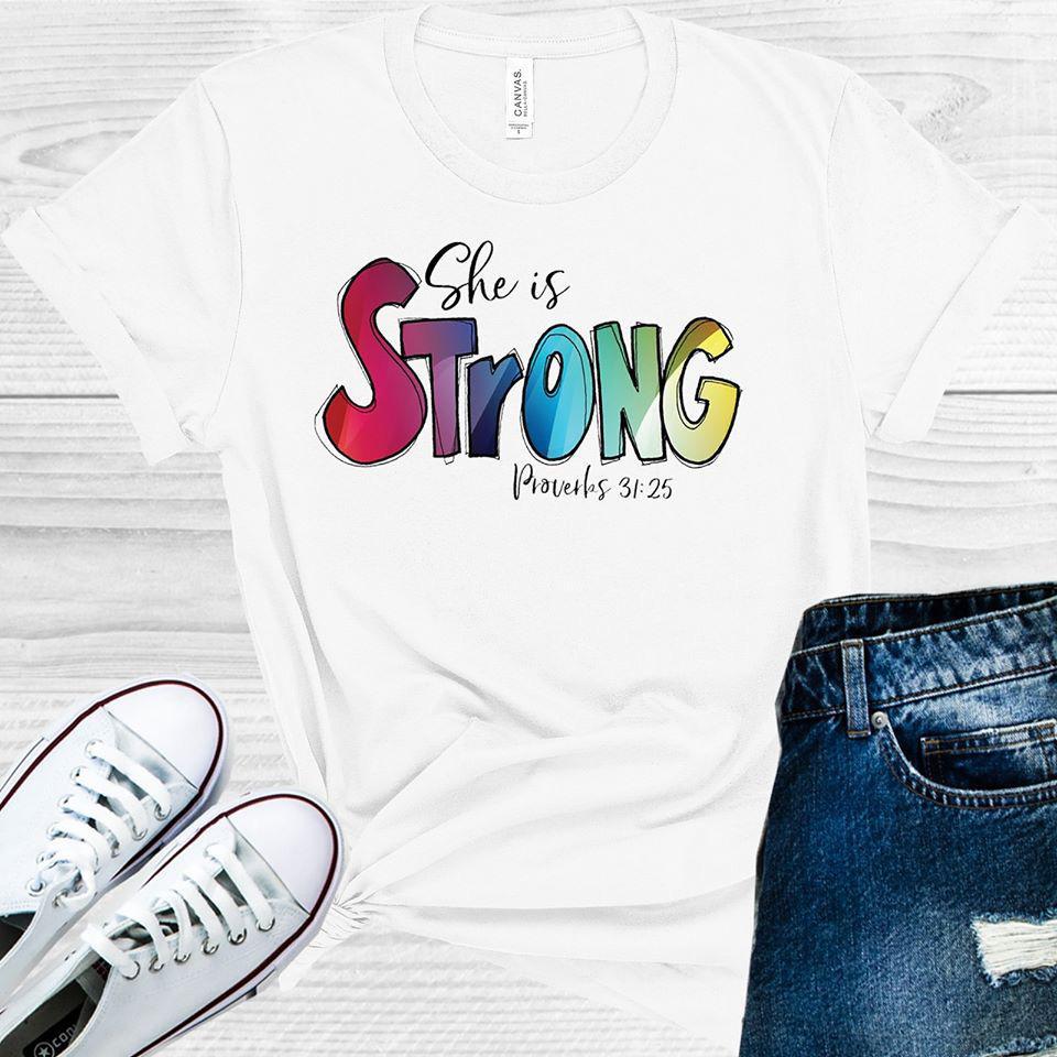 She Is Strong Graphic Tee Graphic Tee