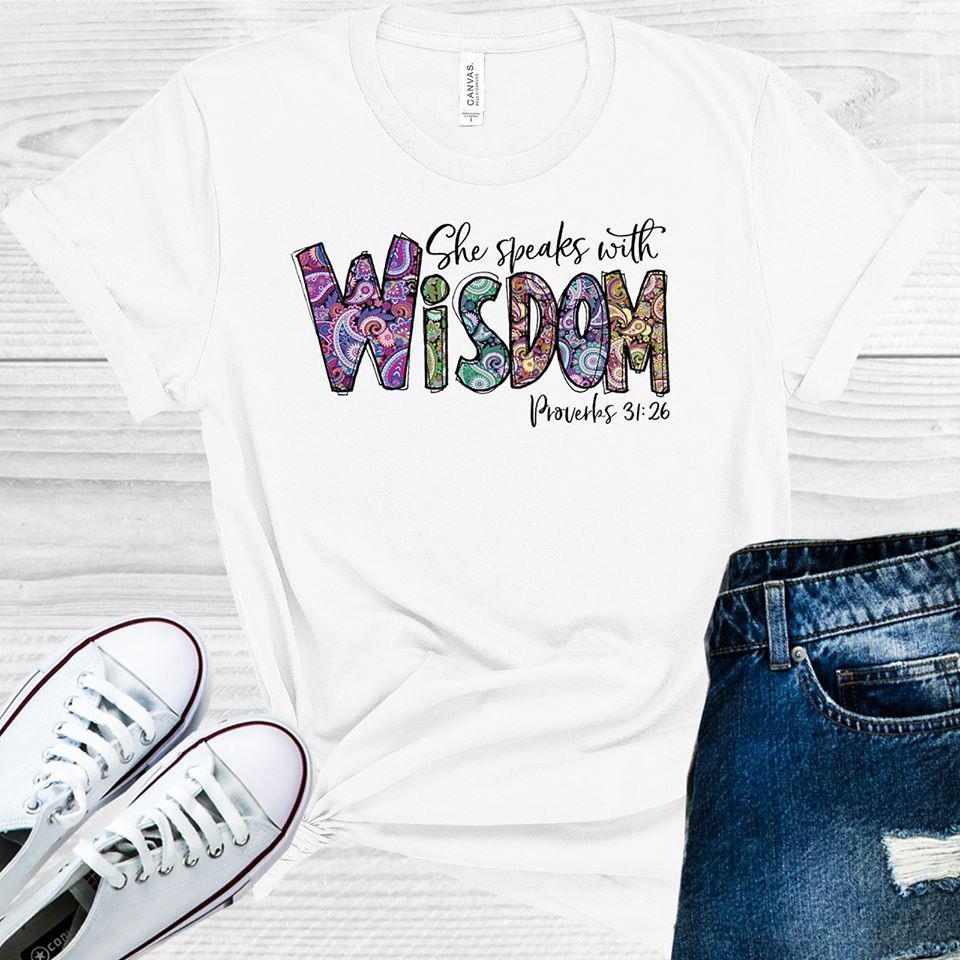 She Speaks With Wisdom Graphic Tee Graphic Tee