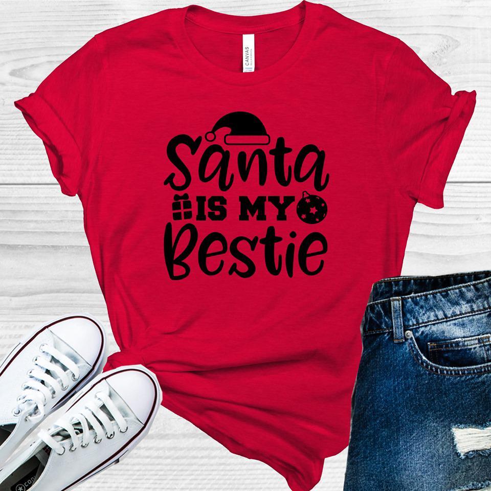 Santa Is My Bestie Graphic Tee Graphic Tee