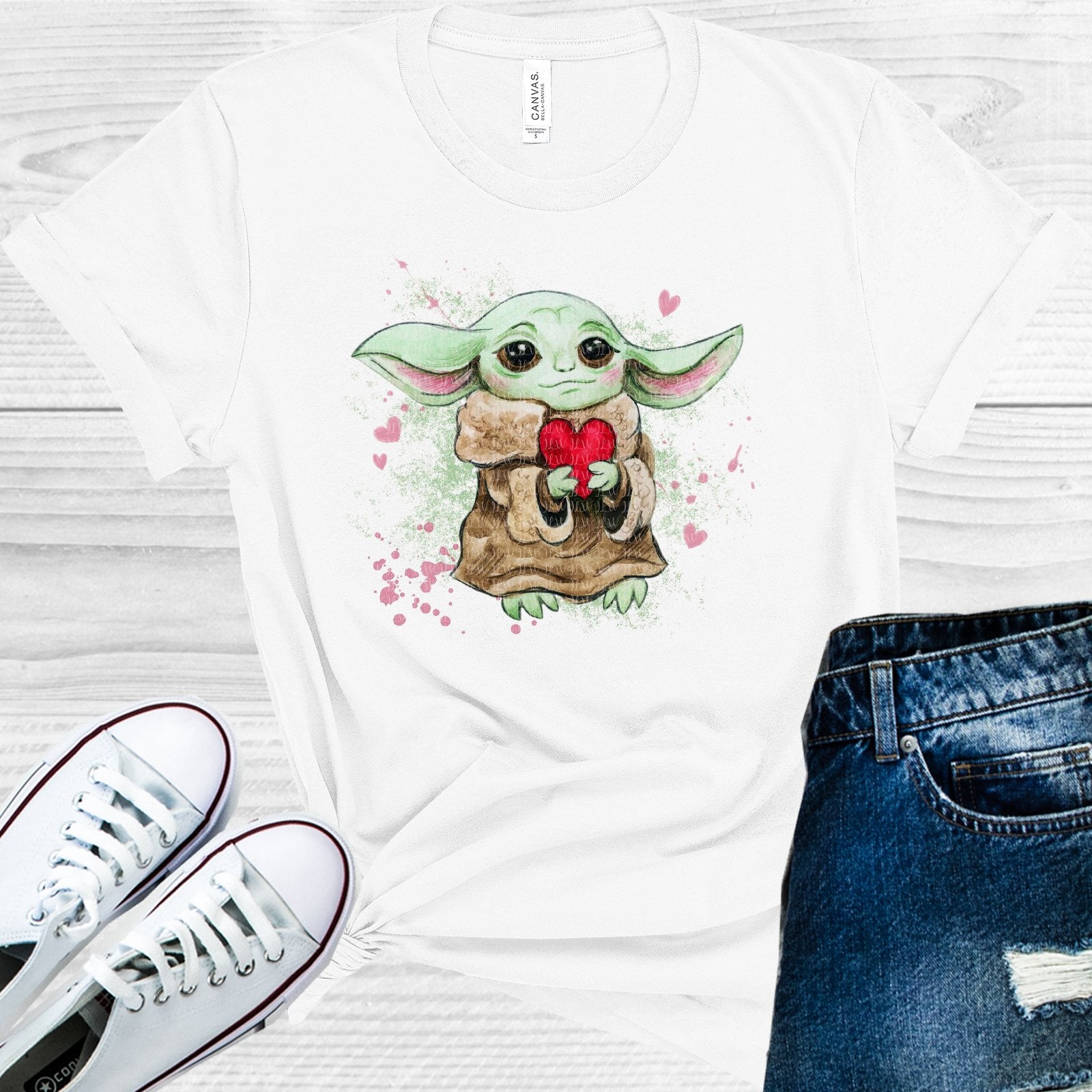 Valentine Yoda Graphic Tee Graphic Tee