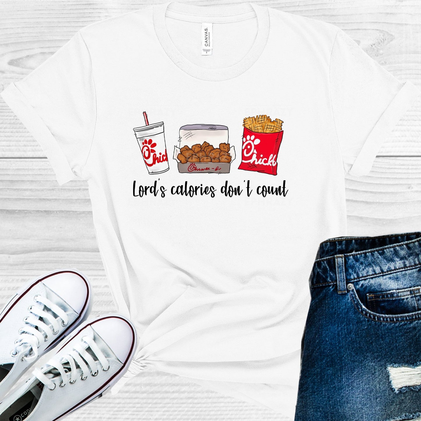 Lords Calories Dont Count Chick-Fil-A Graphic Tee Graphic Tee