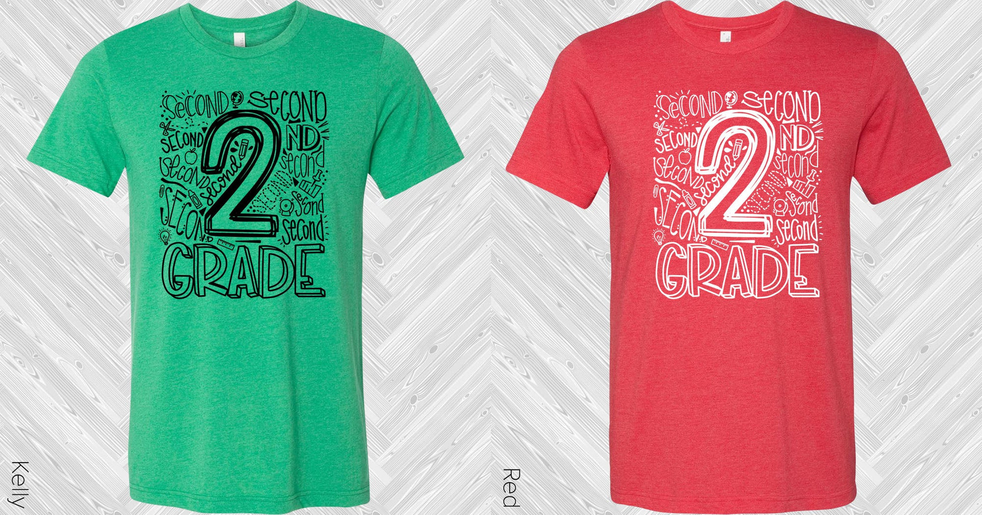 2Nd Grade Subway Art Graphic Tee Graphic Tee