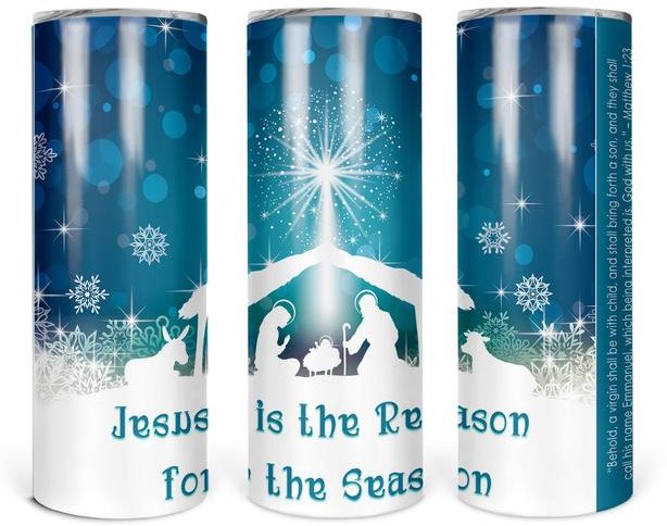 Jesus Is The Reason For Season 20 Oz Skinny Tumbler