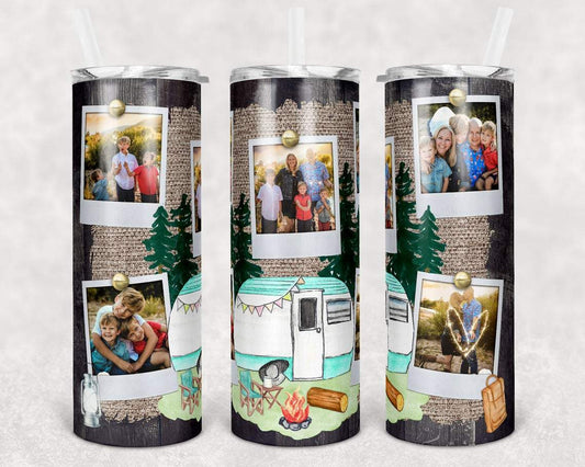 Photo Frame Camper 20 Oz Skinny Tumbler