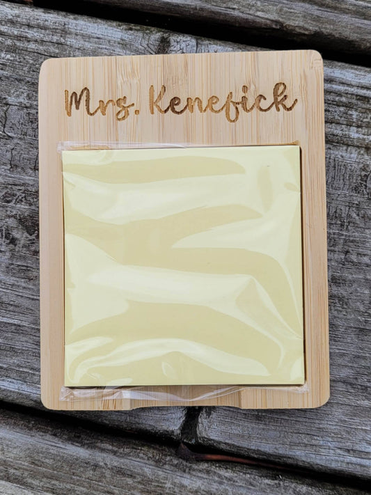 Engraved Note Pad Holder