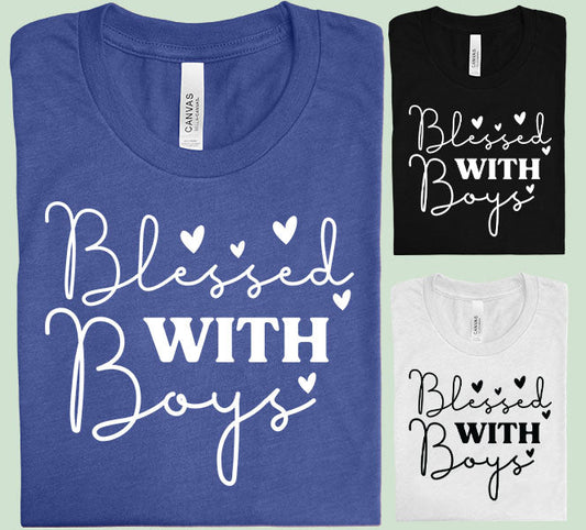 Blessed With Boys Graphic Tee Graphic Tee
