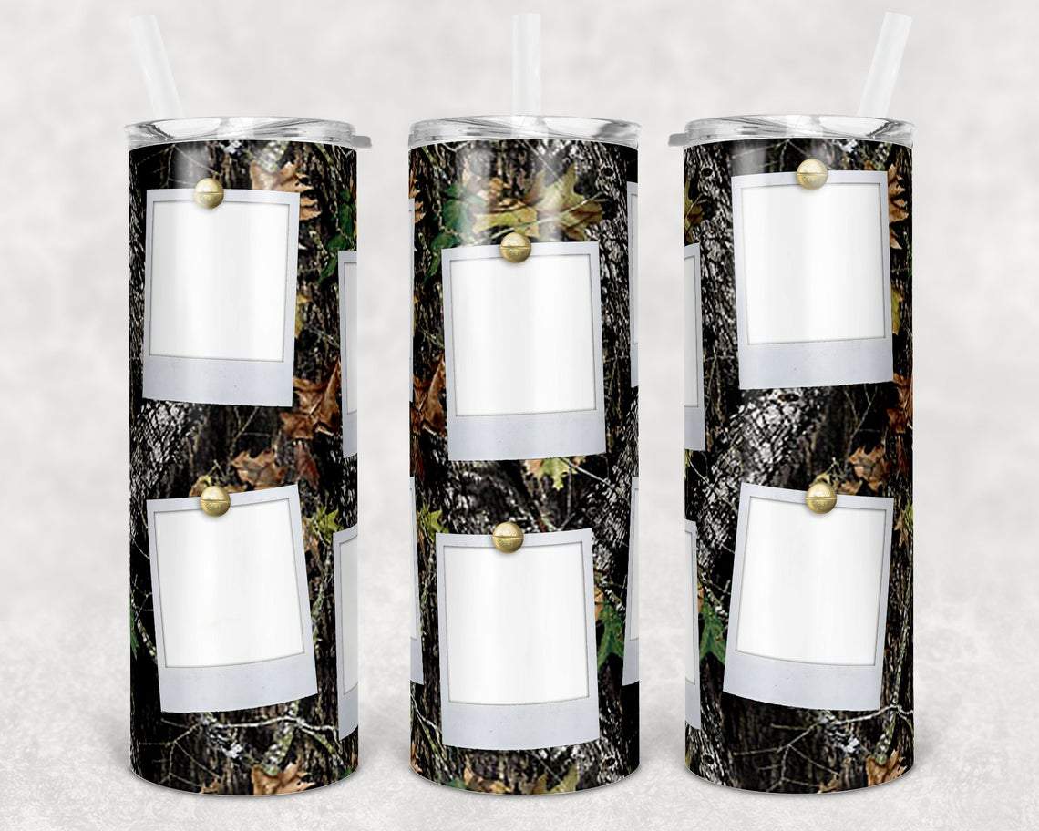 Photo Frame Camo 20 Oz Skinny Tumbler