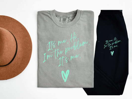 Its Me Hi Im The Problem (Grey/Mint Version) Graphic Tee Graphic Tee