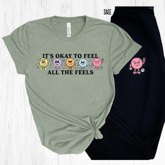 Its Okay To Feel All The Feels Graphic Tee Graphic Tee