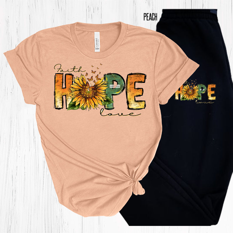 Faith Hope Love Graphic Tee Graphic Tee