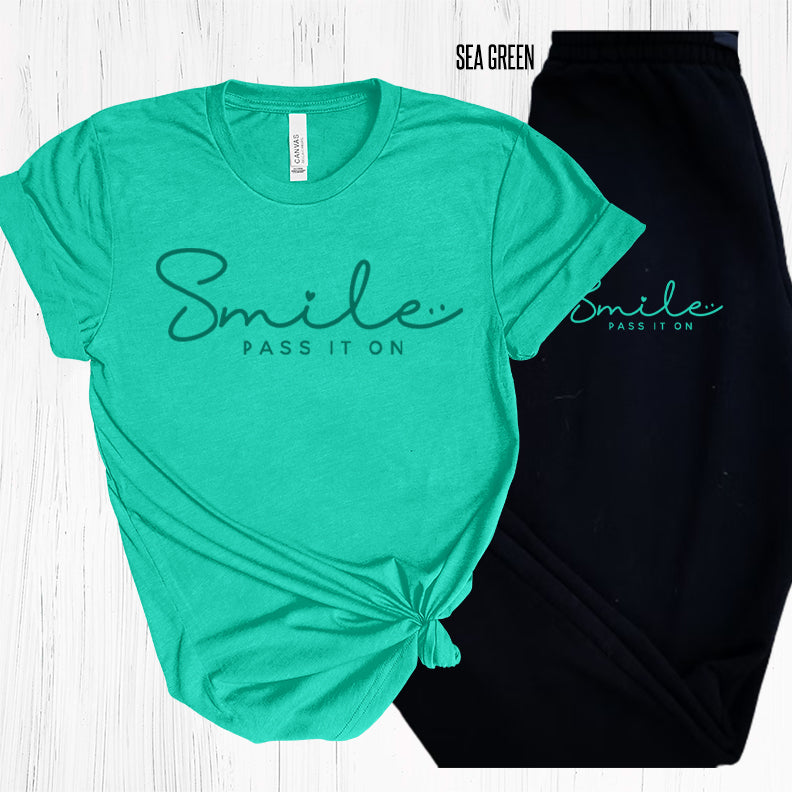 Smile Pass It On Graphic Tee Graphic Tee