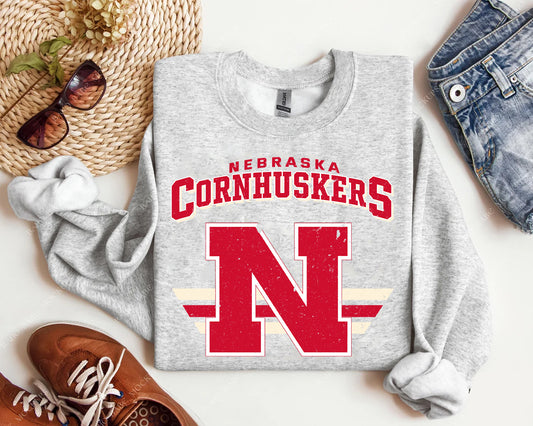 Vintage Team Cornhuskers Graphic Tee