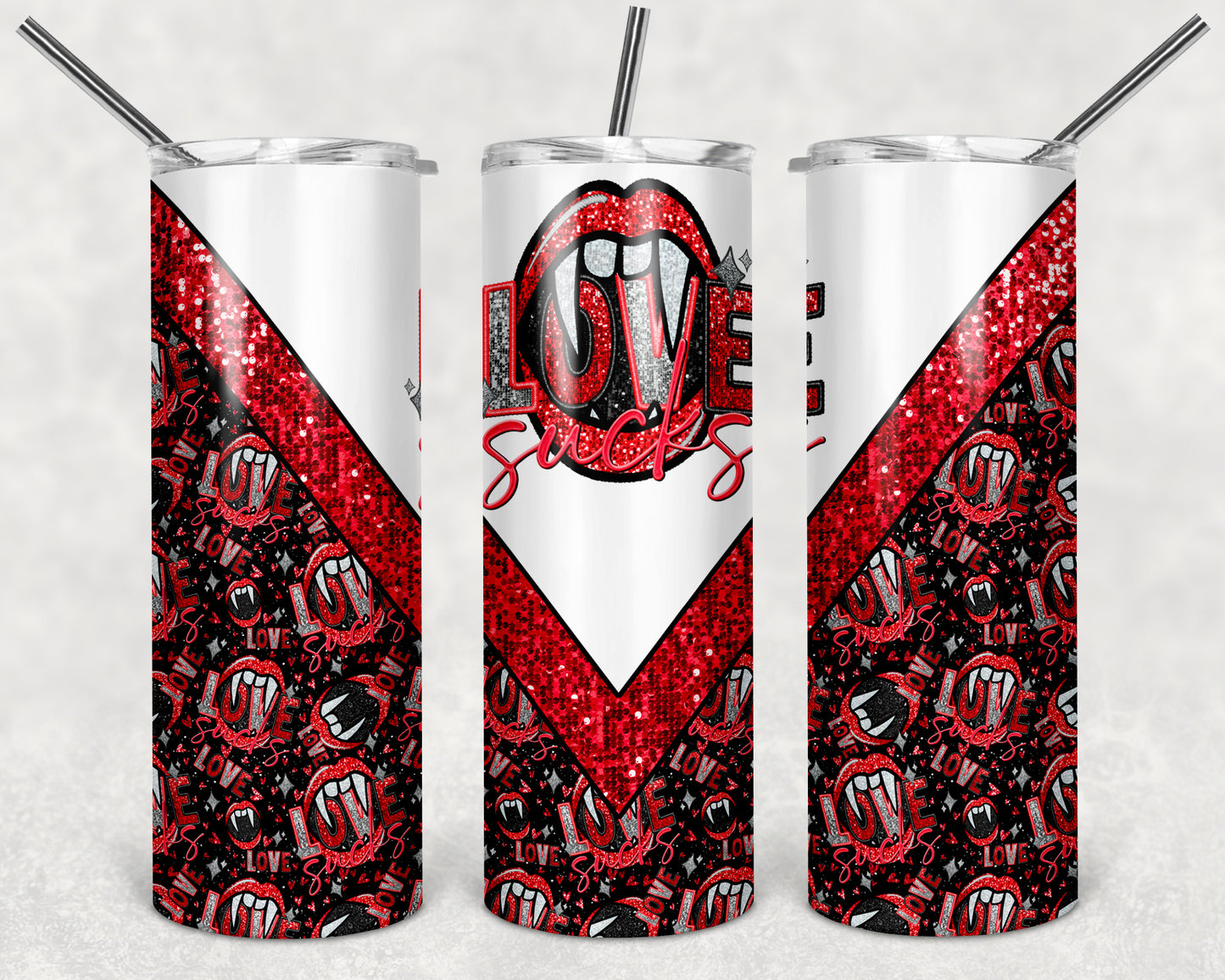 Love Sucks 20 oz Skinny Tumbler