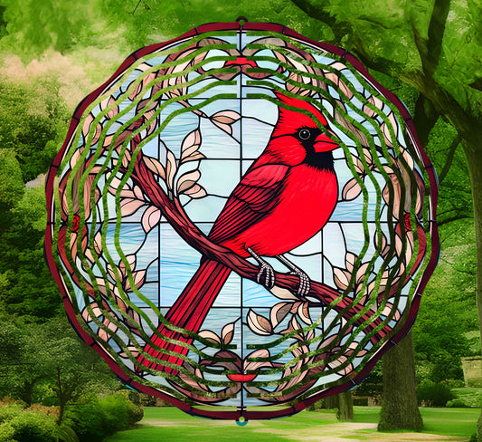 Cardinal Wind Spinner