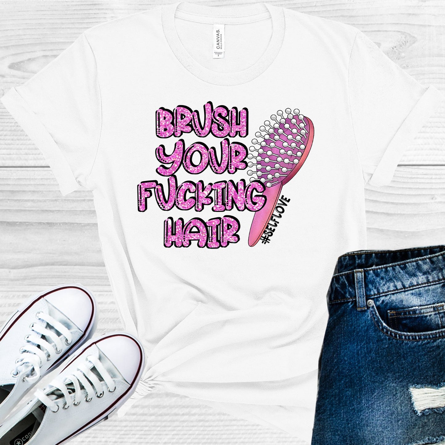 Brush Your F***ing Hair Graphic Tee Graphic Tee