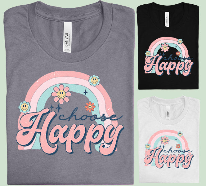 Choose Happy Graphic Tee
