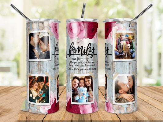 Photo Frame Family 20 Oz Skinny Tumbler