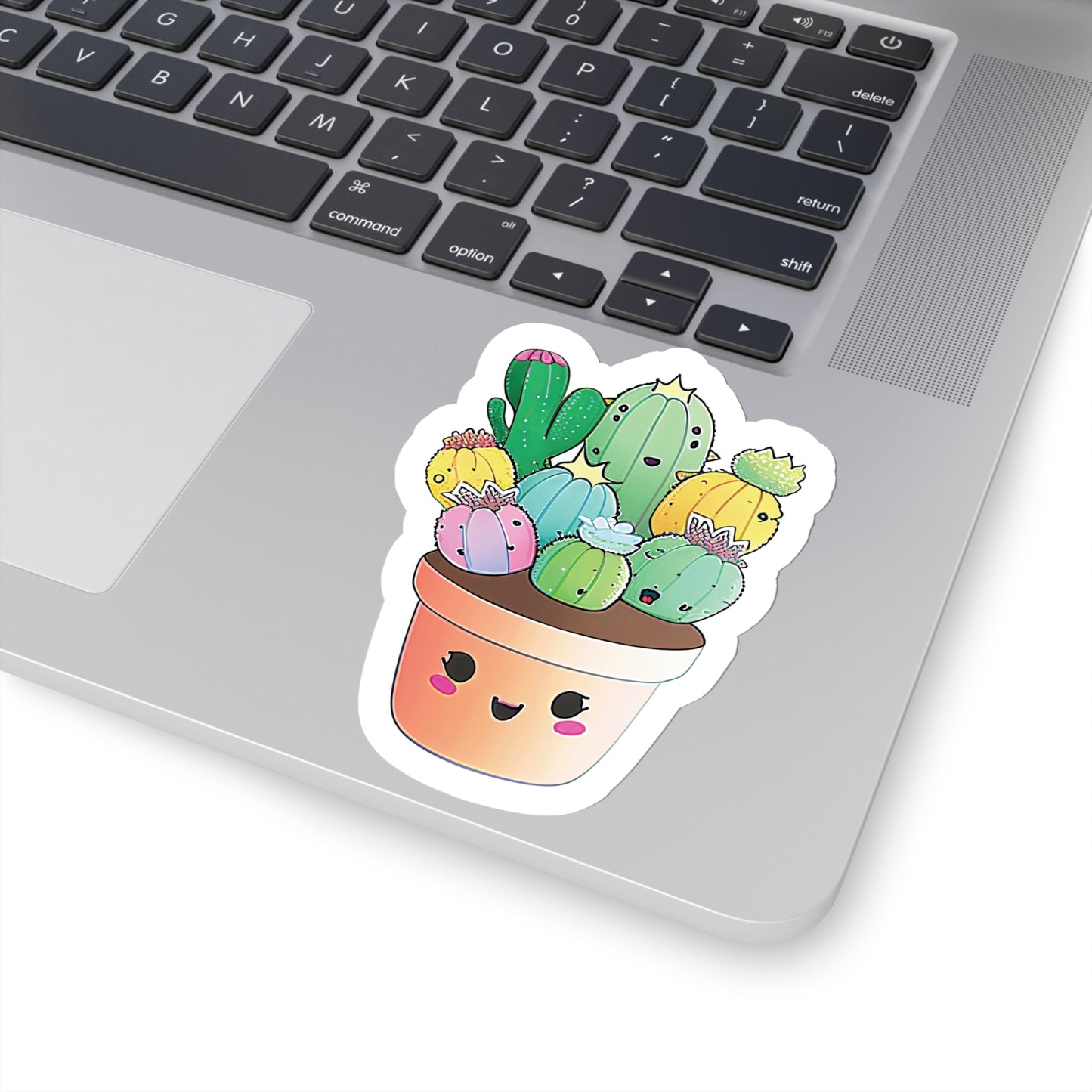 Kawaii Cactus Sticker Bright Colors | Fun Stickers | Happy Stickers | Must Have Stickers | Laptop Stickers | Best Stickers | Gift
