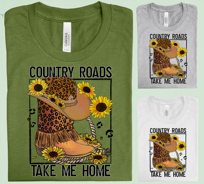 Country Roads Take Me Home Graphic Tee Graphic Tee