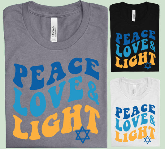 Peace Love Light Graphic Tee